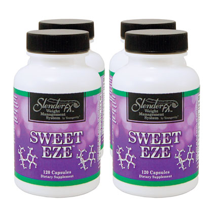 4 pk -SLENDER FX Sweet-Eze - 120 Capsules